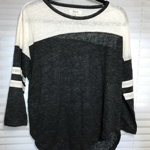 Half sleeved long sleeve tee